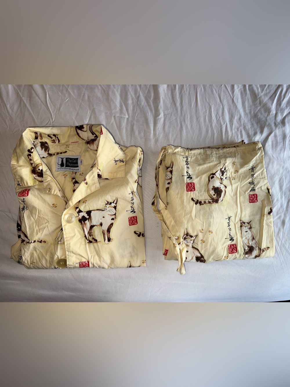 The cat pajama set